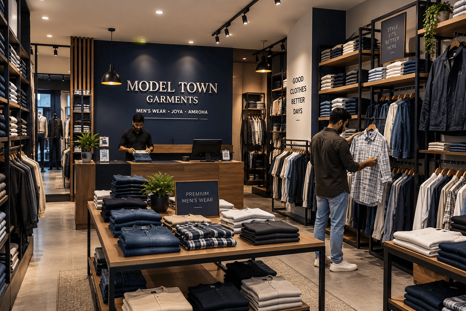 Model Town Garments store interior